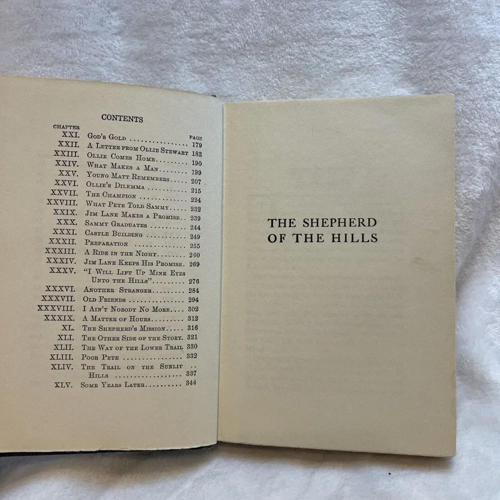 The Shepherd Of The Hills Harold Bell‎ Wright 1907 Hardback Book